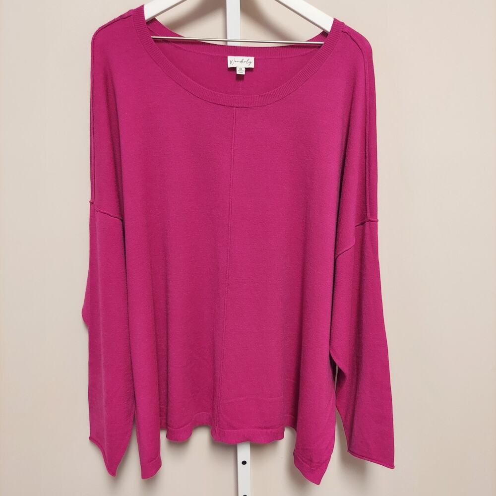Wonderly Plus Size Sweater 3X Dolman Sleeve Minimalist‎ Capsule Cozy Soft